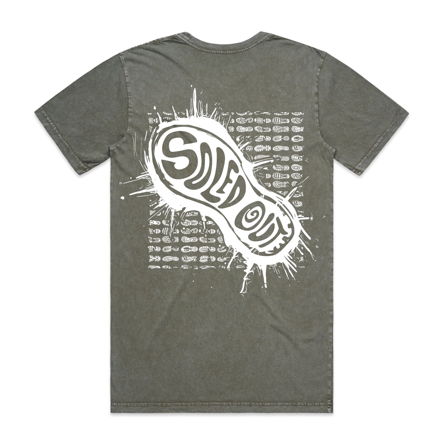 Foundation Tee Acid Wash Green - Hunter