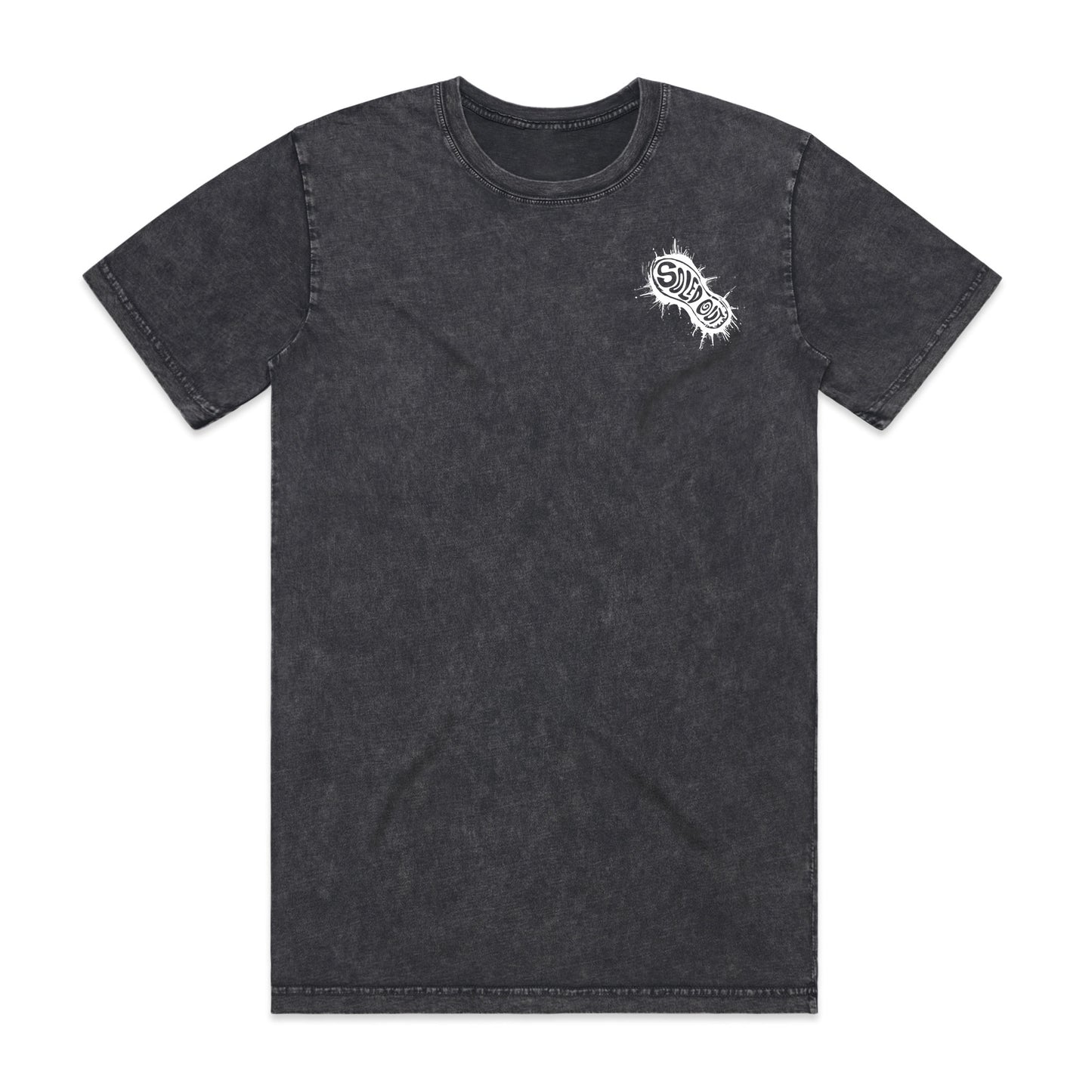 Foundation Tee Acid Wash Black - Onyx