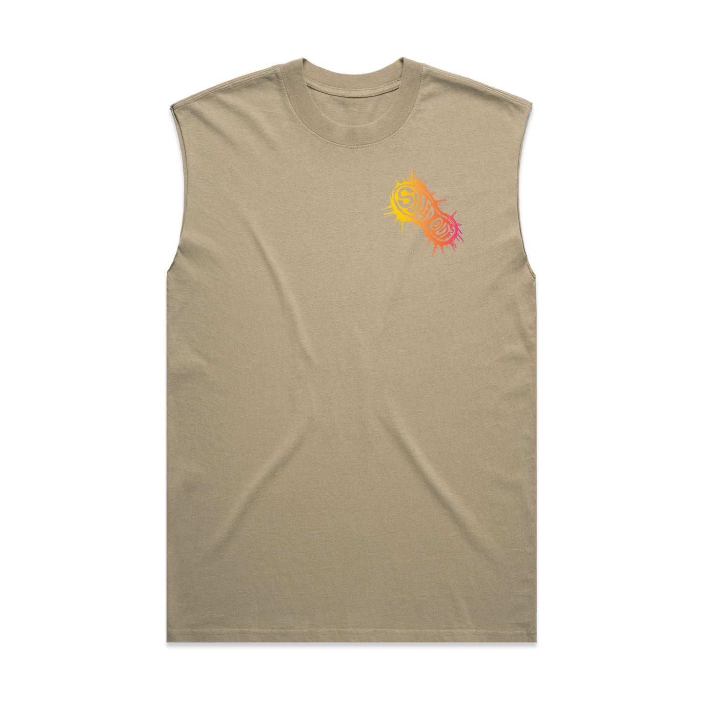 Foundation  Vintage Cut off Tee Khaki - Sunrise (LIMITED)