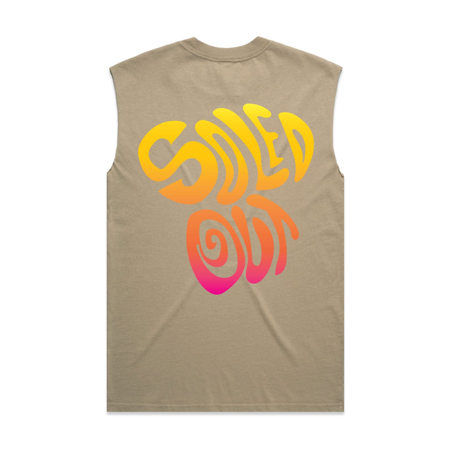 Foundation  Vintage Cut off Tee Khaki - Sunrise (LIMITED)