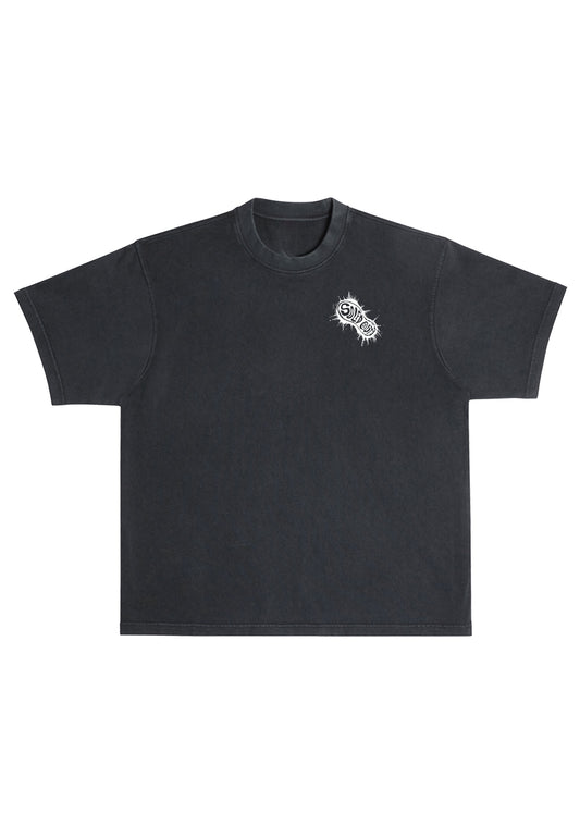 Foundation Heavyweight Tee Vintage Black - Pebble